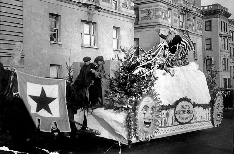 Santa’s float from the first parade.